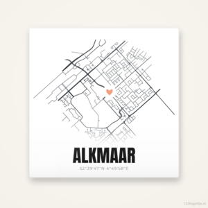Tegeltje Alkmaar stadskaart