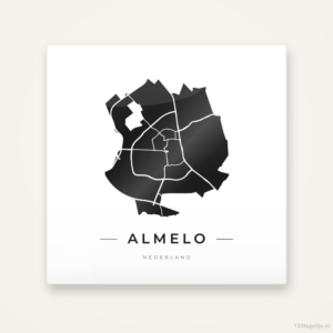 Tegeltje Almelo silhouet