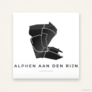 Tegeltje Alphen aan den Rijn silhouet