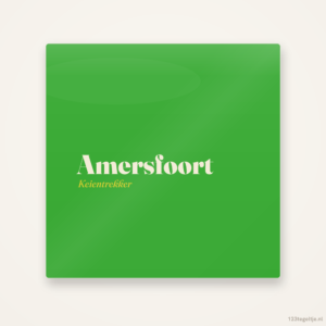 Amersfoort, keramisch tegeltje 15 bij 15 cm