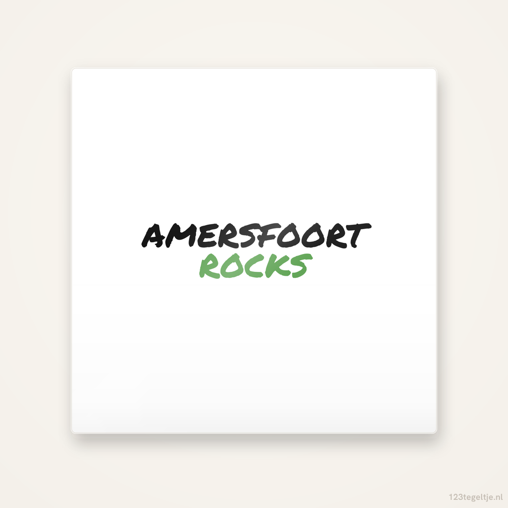 Tegeltje Amersfoort Rocks handletter