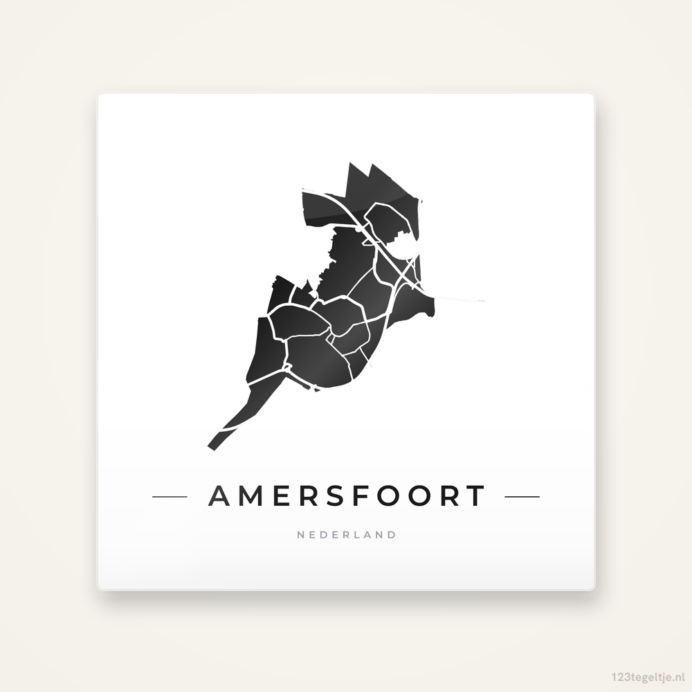 Tegeltje Amersfoort silhouet