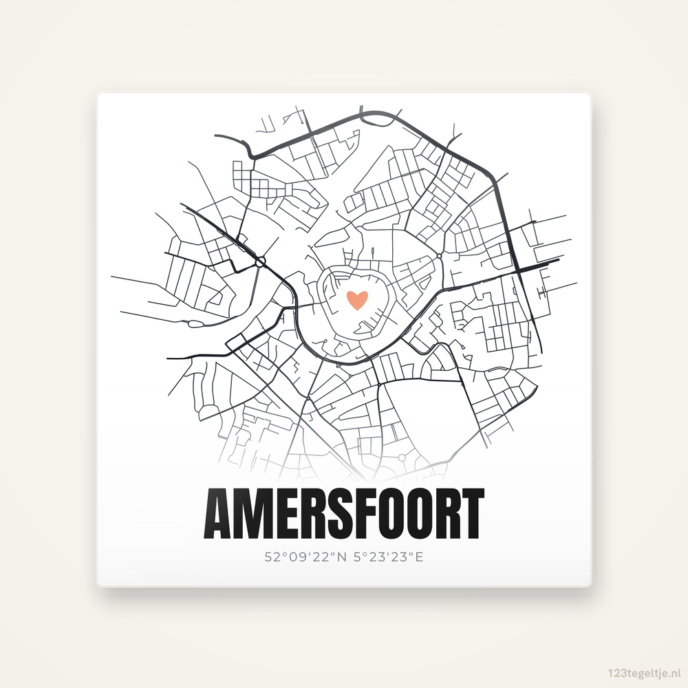 Tegeltje Amersfoort stadskaart