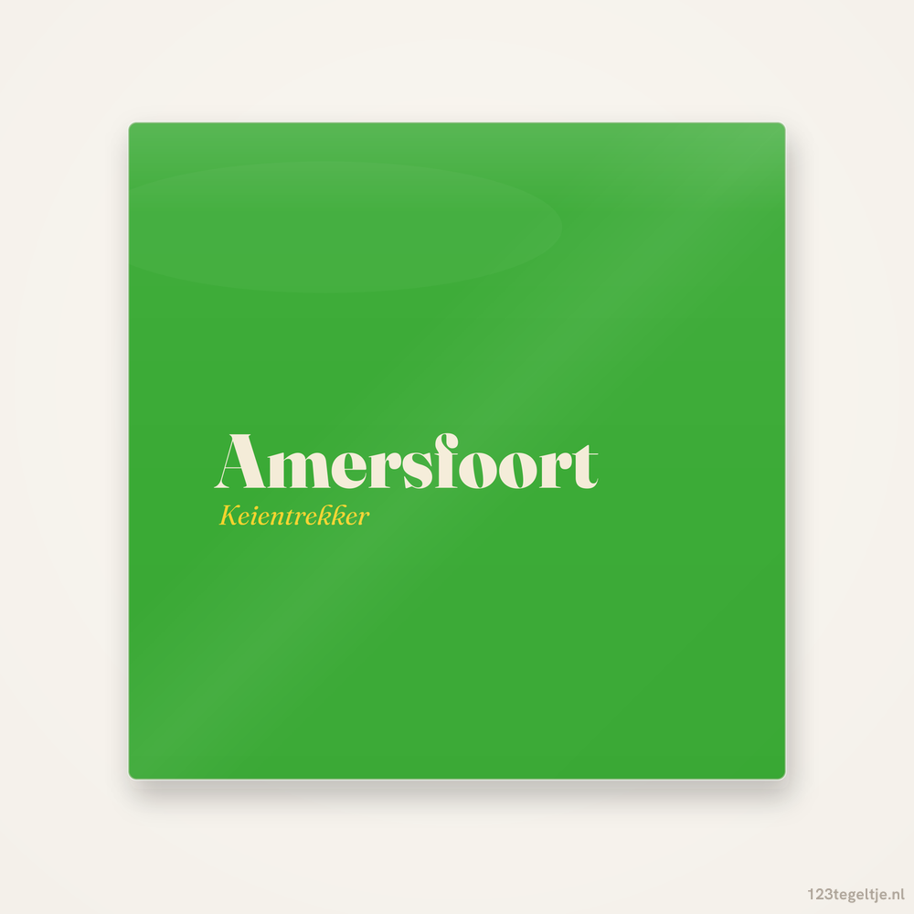 Amersfoort, keramisch tegeltje 15 bij 15 cm