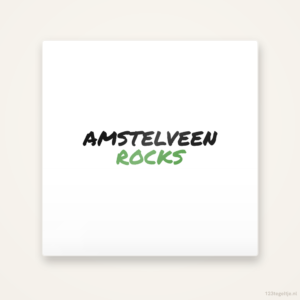 Tegeltje Amstelveen Rocks handletter
