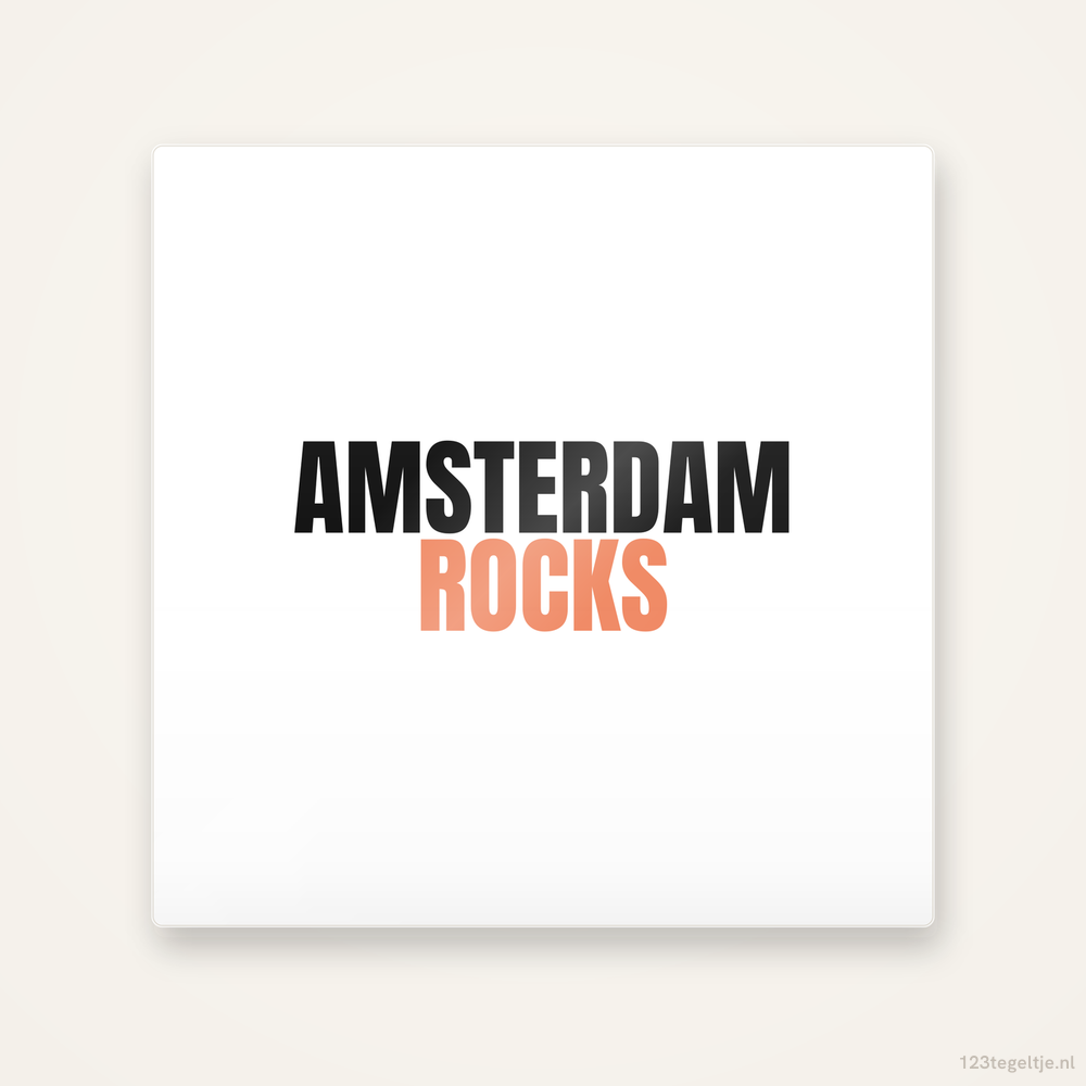 Tegeltje Amsterdam Rocks