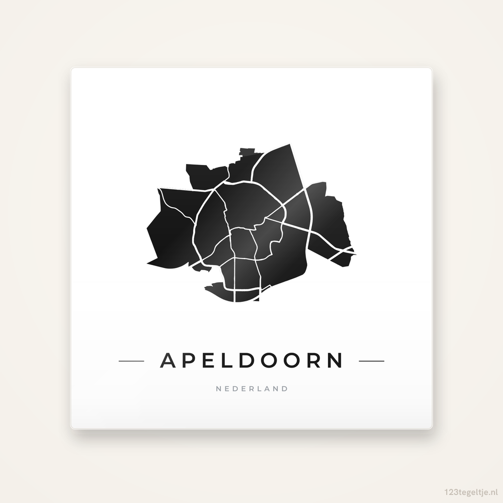 Tegeltje Apeldoorn silhouet