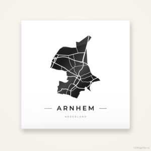 Tegeltje Arnhem silhouet