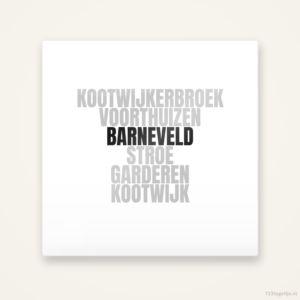 Tegeltje Barneveld en omgeving