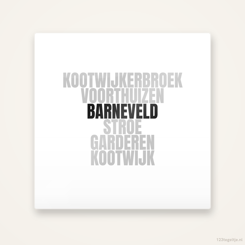 Tegeltje Barneveld en omgeving