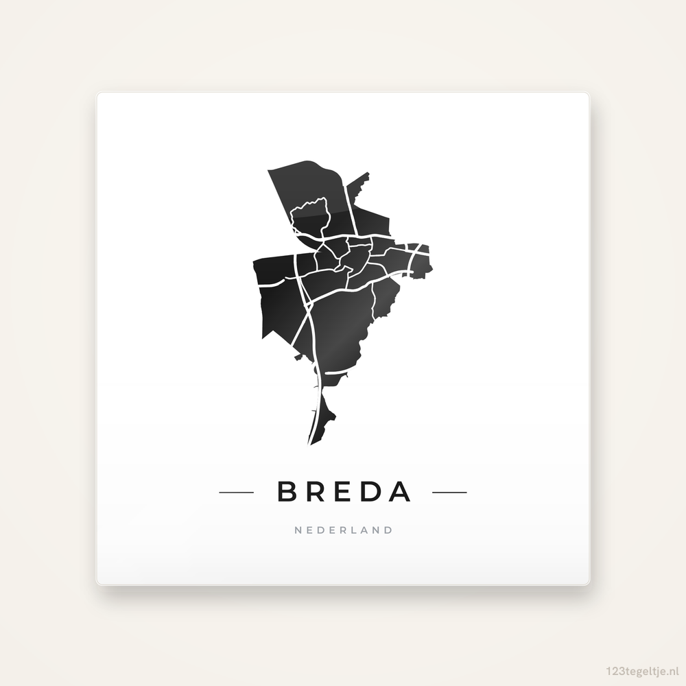 Tegeltje Breda silhouet