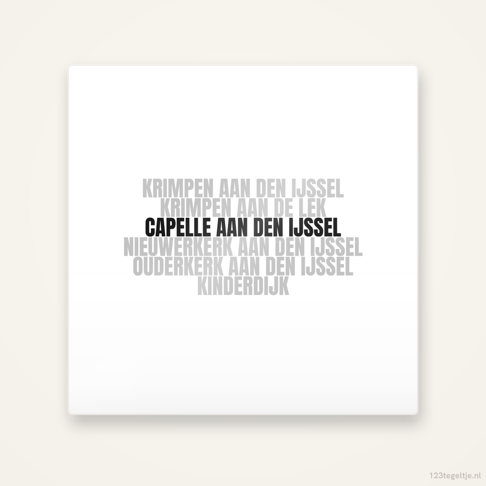 Tegeltje Capelle aan den IJssel en omgeving