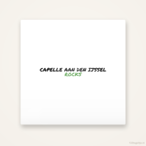 Tegeltje Capelle aan den IJssel Rocks handletter