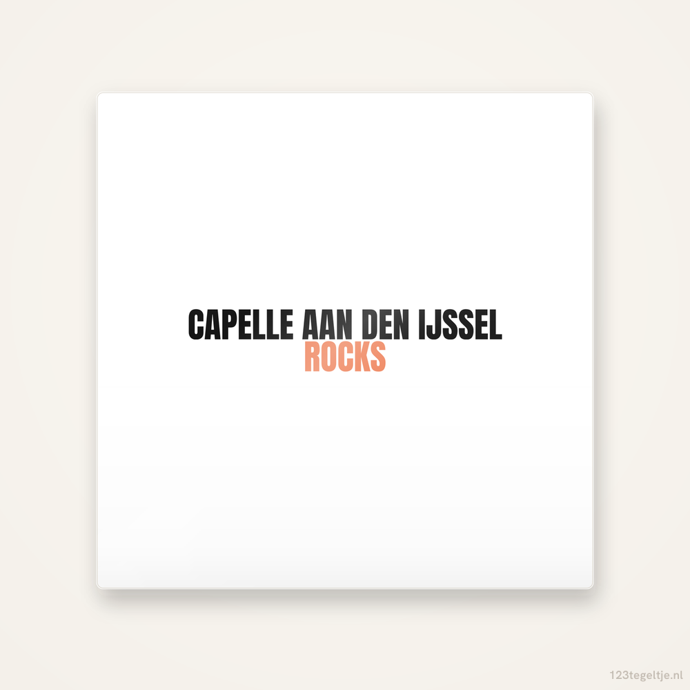 Tegeltje Capelle aan den IJssel Rocks