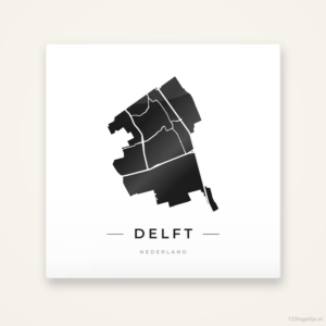 Tegeltje Delft silhouet