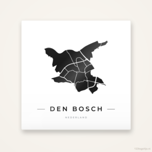 Tegeltje Den Bosch silhouet
