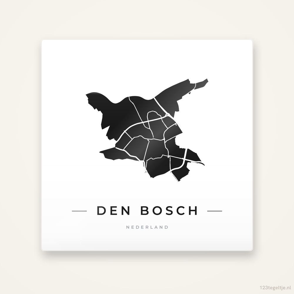 Tegeltje Den Bosch silhouet