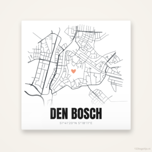 Tegeltje Den Bosch stadskaart