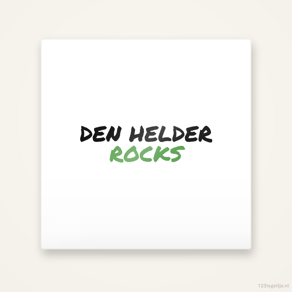 Tegeltje Den Helder Rocks handletter