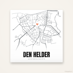 Tegeltje Den Helder stadskaart