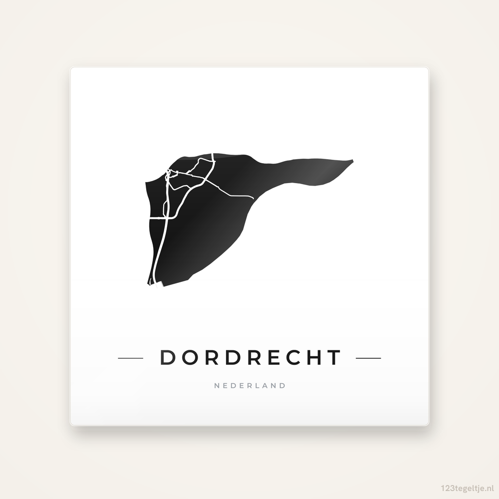 Tegeltje Dordrecht silhouet