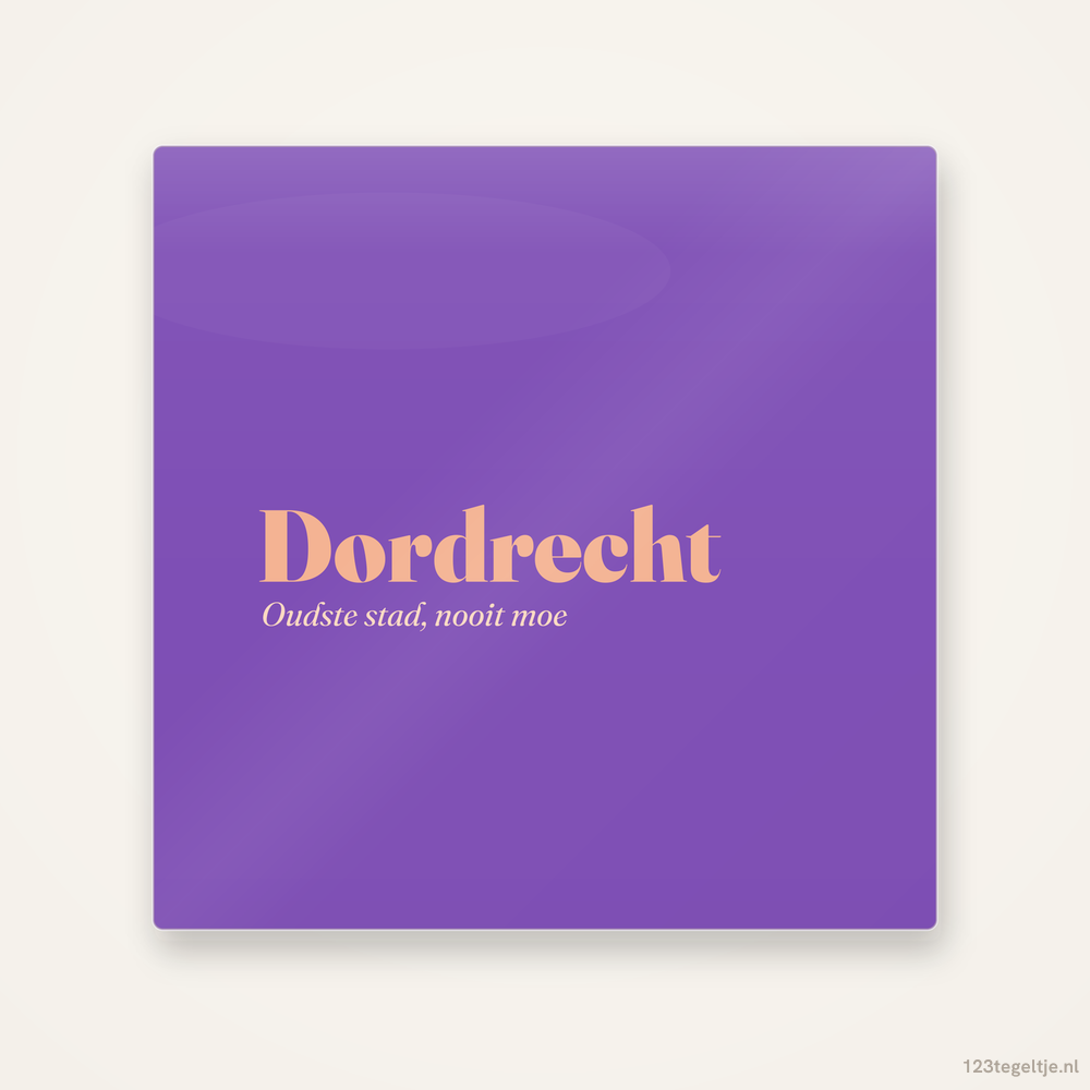 Dordrecht, keramisch tegeltje 15 bij 15 cm
