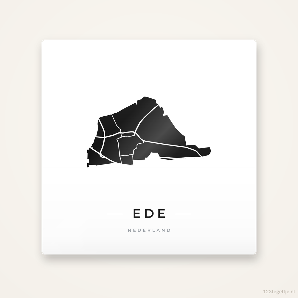 Tegeltje Ede silhouet