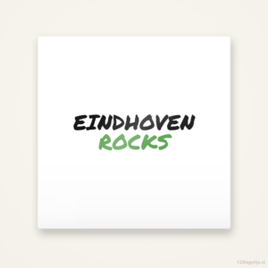 Tegeltje Eindhoven Rocks handletter