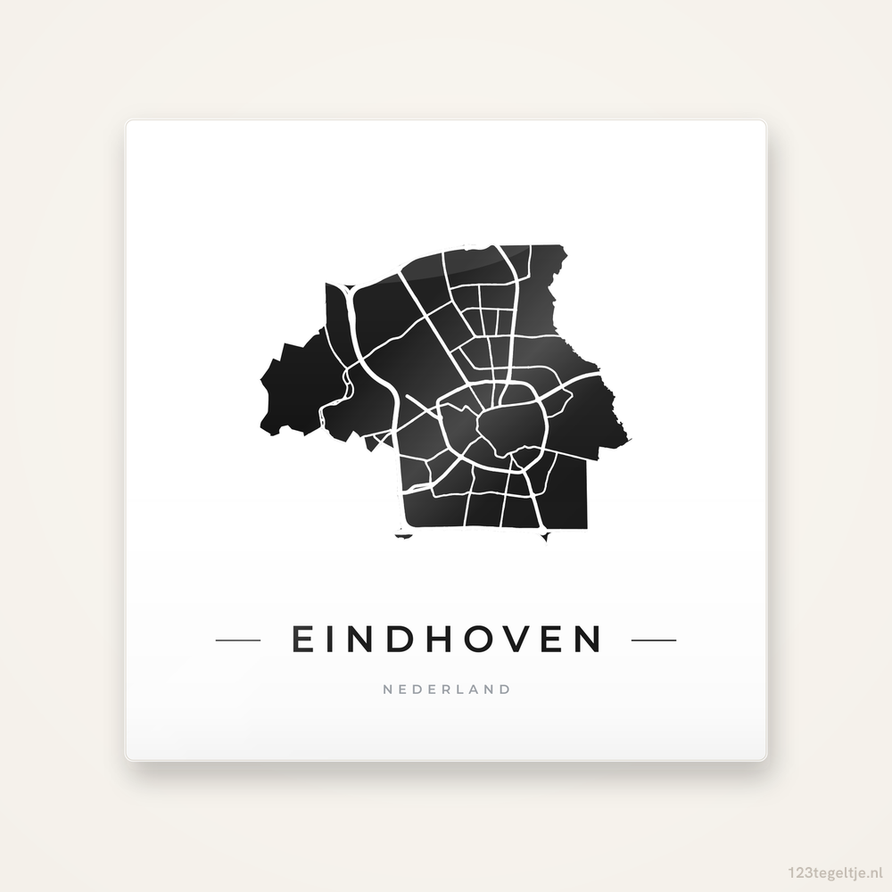 Tegeltje Eindhoven silhouet