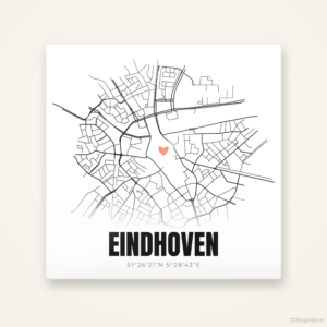 Tegeltje Eindhoven stadskaart
