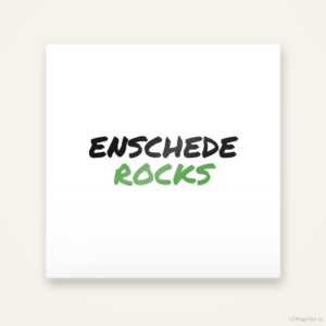Tegeltje Enschede Rocks handletter