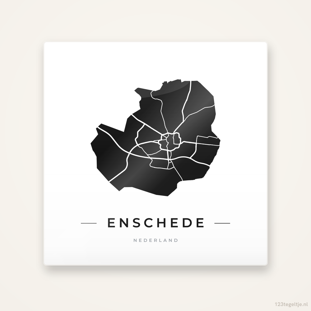 Tegeltje Enschede silhouet