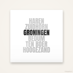 Tegeltje Groningen en omgeving
