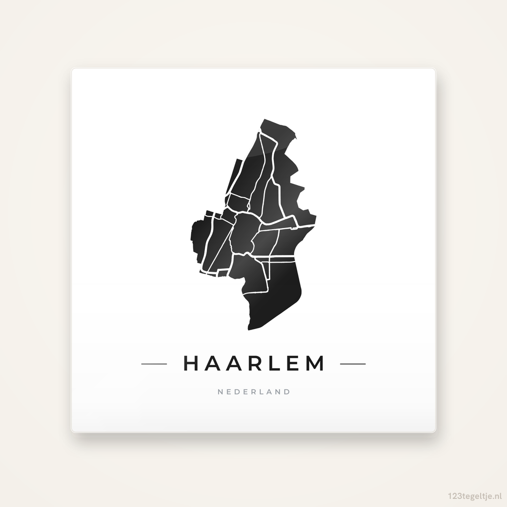 Tegeltje Haarlem silhouet