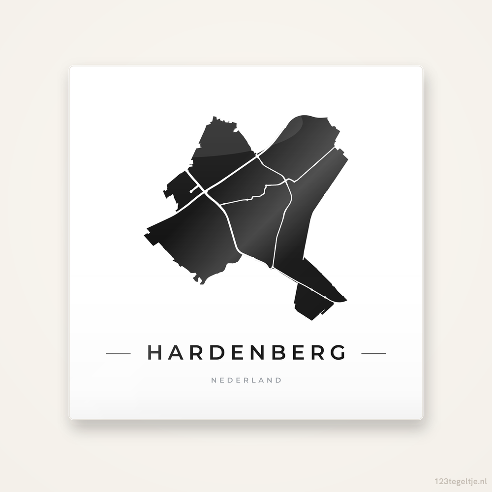 Tegeltje Hardenberg silhouet