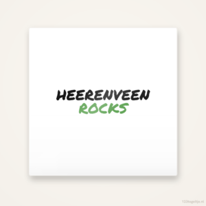 Tegeltje Heerenveen Rocks handletter