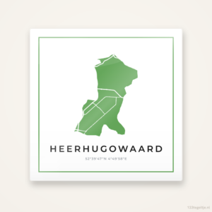 Tegeltje Heerhugowaard silhouet groen