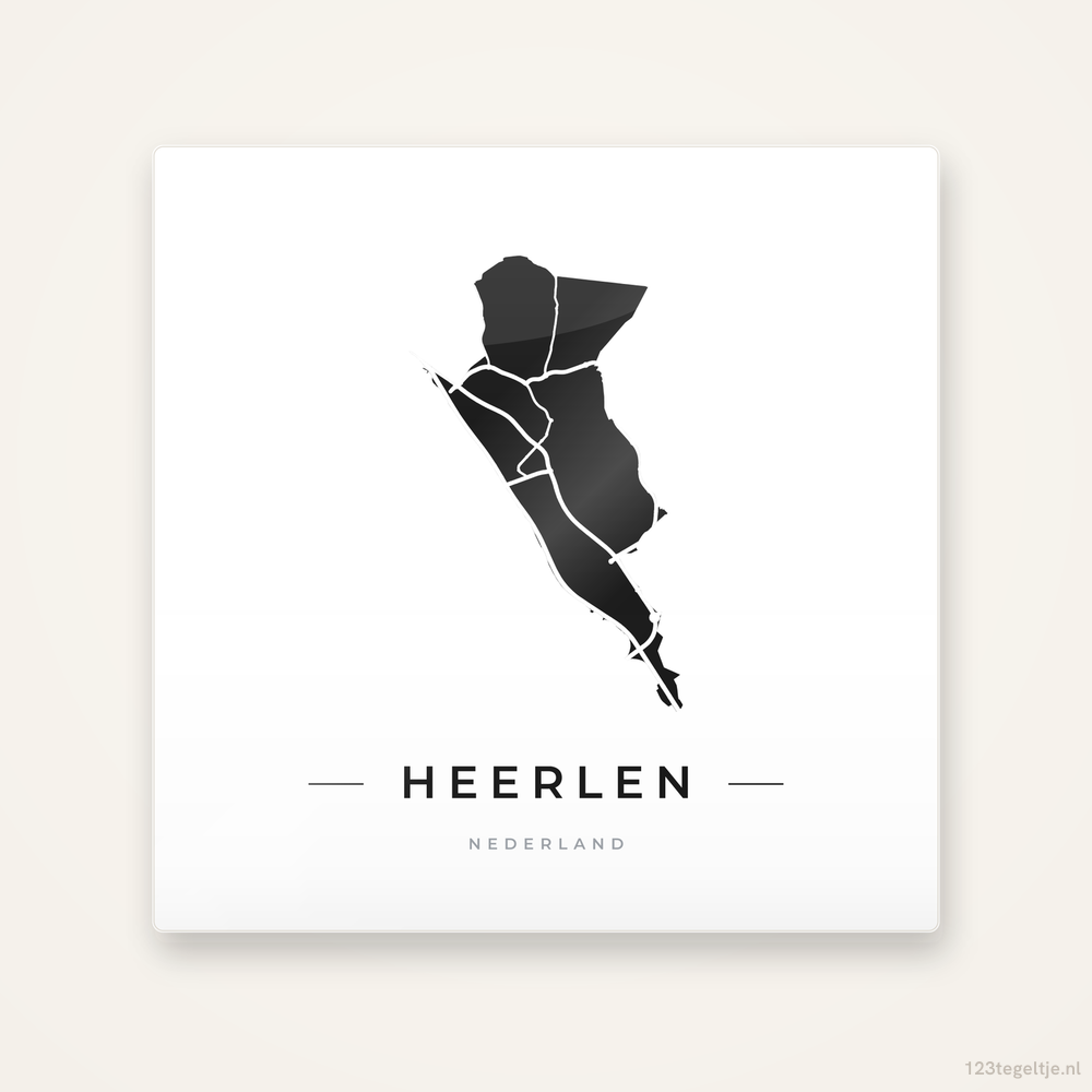 Tegeltje Heerlen silhouet