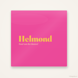 Helmond, keramisch tegeltje 15 bij 15 cm
