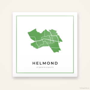 Tegeltje Helmond silhouet groen