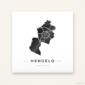 Tegeltje Hengelo silhouet