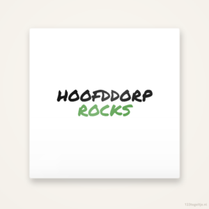 Tegeltje Hoofddorp Rocks handletter