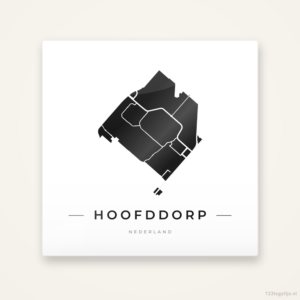 Tegeltje Hoofddorp silhouet