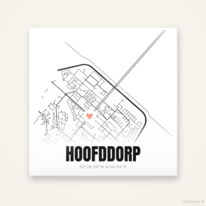Tegeltje Hoofddorp stadskaart