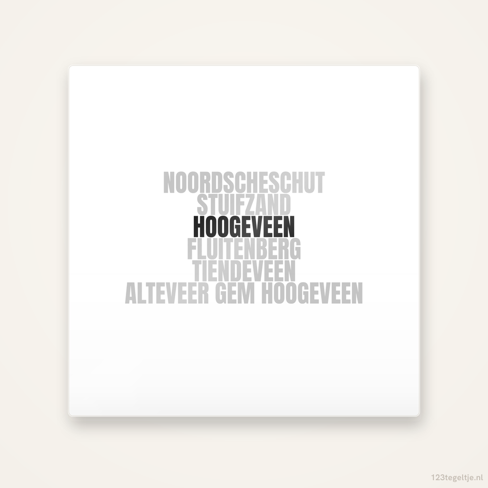 Tegeltje Hoogeveen en omgeving
