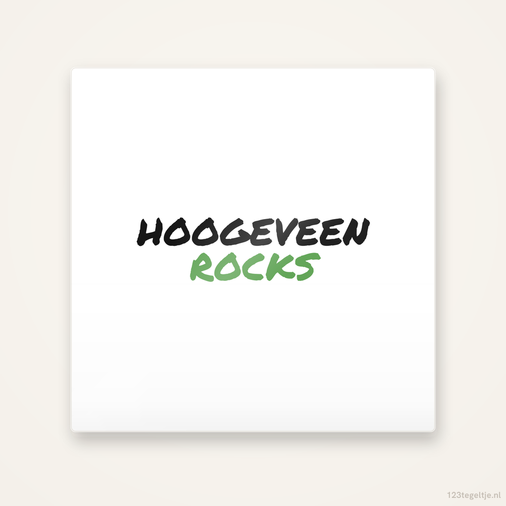 Tegeltje Hoogeveen Rocks handletter