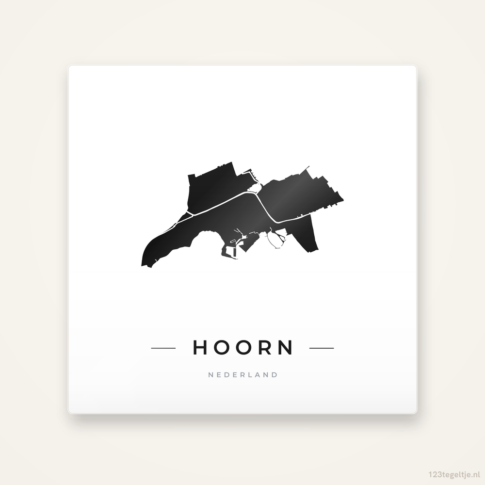 Tegeltje Hoorn silhouet