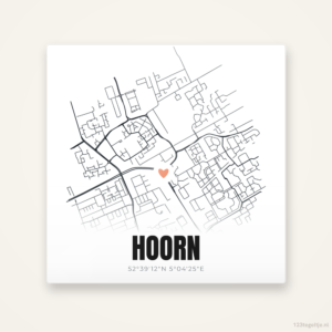 Tegeltje Hoorn stadskaart