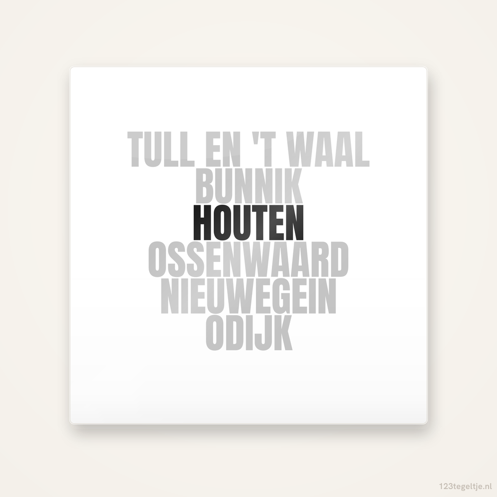 Tegeltje Houten en omgeving