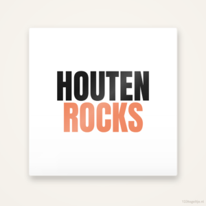 Tegeltje Houten Rocks